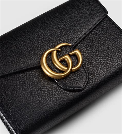 gucci chain card case wallet|Gucci marmont card case wallet.